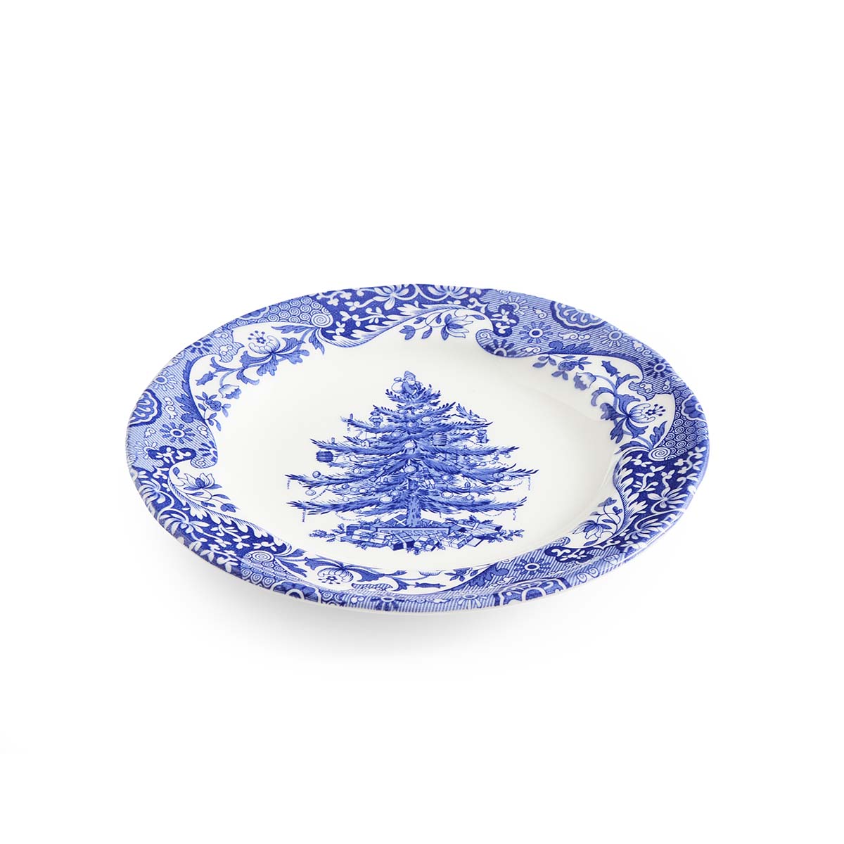 Blue Italian Christmas Tree 20 cm Plate image number null